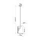 SOLLUX PENDUL BLUM 1 NEGRU SL.0770