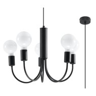 SOLLUX ПОЛИЛЕЙ PICCOLO 5 ЧЕРЕН E27 5x60W IP20 SL.0855