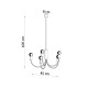 SOLLUX CHANDELIER PICCOLO 5 BLACK E27 5x60W IP20 SL.0855