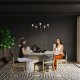 SOLLUX CHANDELIER PICCOLO 5 BLACK E27 5x60W IP20 SL.0855