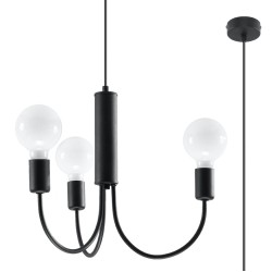 SOLLUX ПОЛИЛЕЙ PICCOLO 3 ЧЕРЕН E27 3x60W IP20 SL.0856