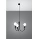 SOLLUX ПОЛИЛЕЙ PICCOLO 3 ЧЕРЕН E27 3x60W IP20 SL.0856