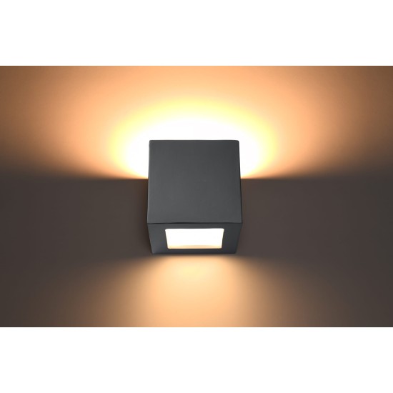 SOLLUX LAMPA DE PERETE LEO GRI SL.0871