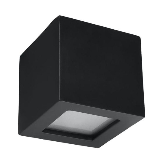SOLLUX LAMPA DE PERETE LEO NEGRU SL.0872