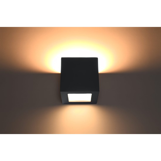 SOLLUX LAMPA DE PERETE LEO NEGRU SL.0872