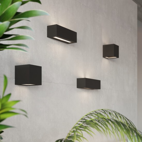 SOLLUX LAMPA DE PERETE LEO NEGRU SL.0872