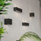 SOLLUX LAMPA DE PERETE LEO NEGRU SL.0872