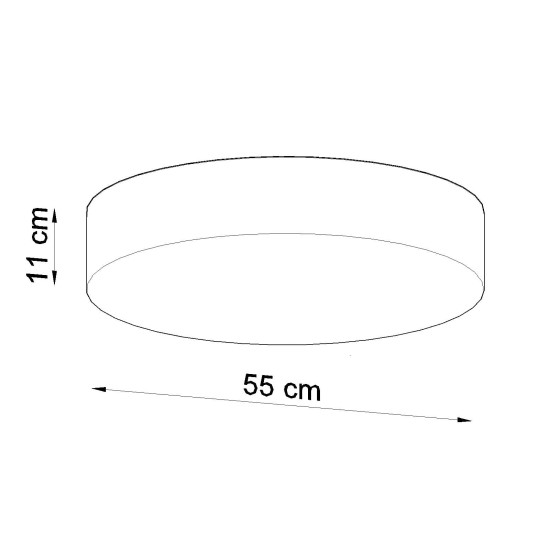 SOLLUX LAMPA DE TAVAN ARENA 55 NEGRU E27 4x60W IP20 SL.0917
