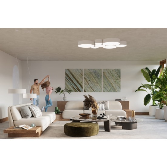 SOLLUX LAMPA DE TAVAN ARENA 55 WHITE E27 4x60W IP20 SL.0919