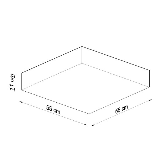 SOLLUX ПЛАФОН HORUS 55 ЧЕРЕН E27 4x60W IP20 SL.0920