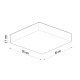 SOLLUX ПЛАФОН HORUS 55 ЧЕРЕН E27 4x60W IP20 SL.0920