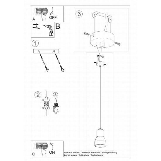 SOLLUX PENDANT QUBIC  SL.0963
