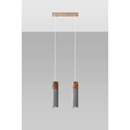 SOLLUX ZANE 2 HANGING LAMP WHITE GU10 2X40W IP20 SL.0966