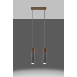 SOLLUX ZANE 2 HANGING LAMP WHITE GU10 2X40W IP20 SL.0966