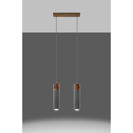 SOLLUX ZANE 2 HANGING LAMP WHITE GU10 2X40W IP20 SL.0966