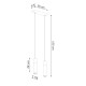 SOLLUX ZANE 2 HANGING LAMP WHITE GU10 2X40W IP20 SL.0966