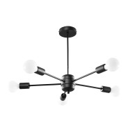 SOLLUX ПОЛИЛЕЙ LANGO 5 ЧЕРЕН E27 5x60W IP20 SL.1022