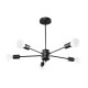 SOLLUX CHANDELIER LANGO 5 BLACK E27 3x60W IP20 SL.1022