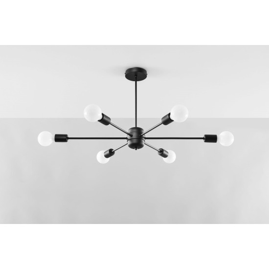 SOLLUX ПОЛИЛЕЙ LANGO 6 ЧЕРЕН E27 6x60W IP20 SL.1023