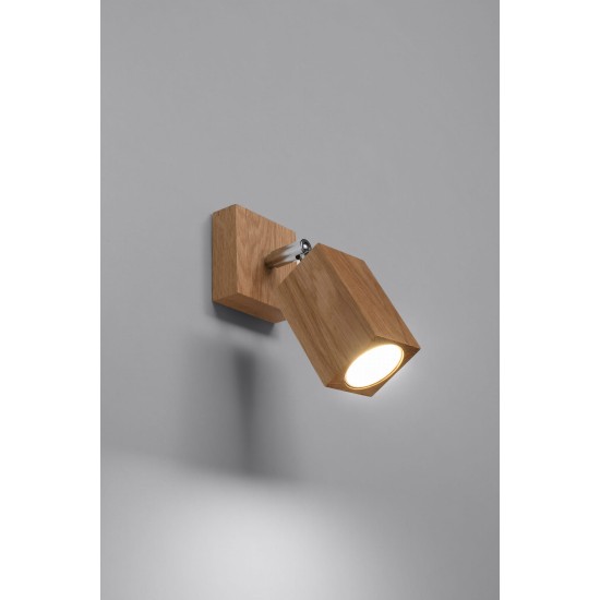 SOLLUX WALL LAMP SPOT KEKE OAK SL.1035
