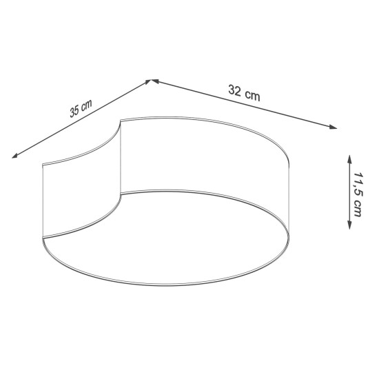 SOLLUX ПЛАФОН CIRCLE 1 БЯЛ E27 2x60W IP20 SL.1050