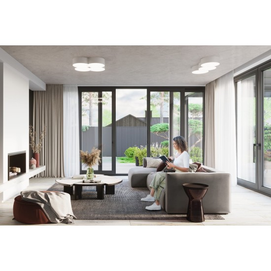 SOLLUX CEILING LIGHT CIRCLE 3 A WHITE E27 6x60W IP20 SL.1051