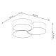 SOLLUX CEILING LIGHT CIRCLE 3B WHITE E27 6x60W IP20 SL.1052
