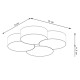 SOLLUX LAMPA DE TAVAN CIRCLE 4 E27 8x60W IP20 SL.1053