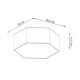 SOLLUX CEILING LIGHT SUNDE 11 WHITE E27 2x60W IP20 SL.1056