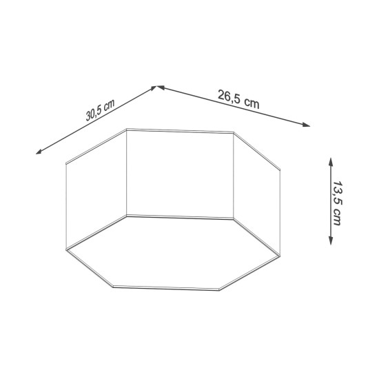 SOLLUX CEILING LIGHT SUNDE 13 BLACK E27 2x60W IP20 SL.1060