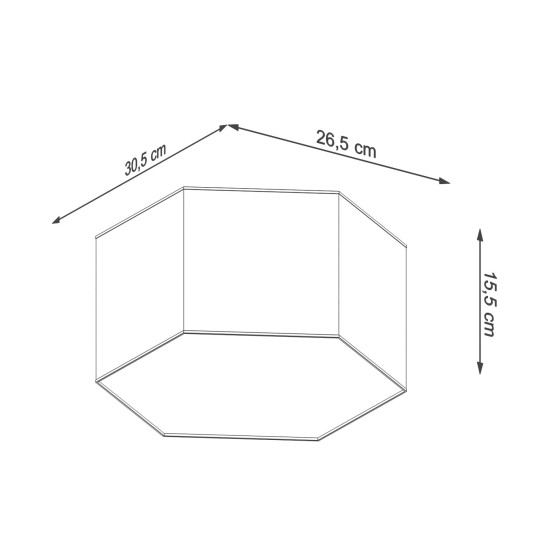 SOLLUX CEILING LIGHT SUNDE 15 WHITE E27 2x60W IP20 SL.1058