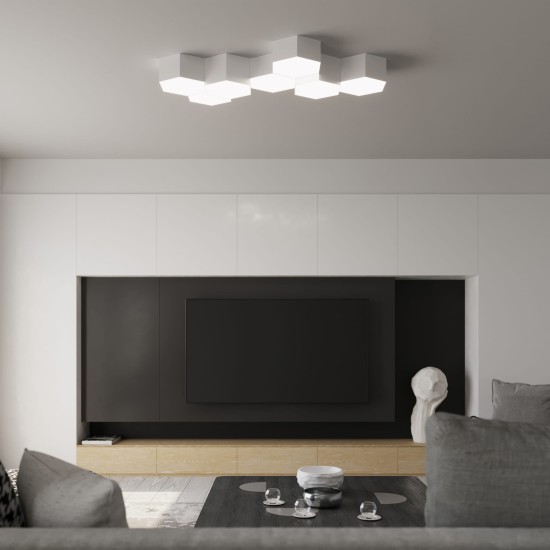 SOLLUX CEILING LIGHT SUNDE 15 WHITE E27 2x60W IP20 SL.1058