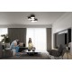 SOLLUX LAMPA DE TAVAN SUNDE 11 NEGRU E27 2x60W IP20 SL.1059