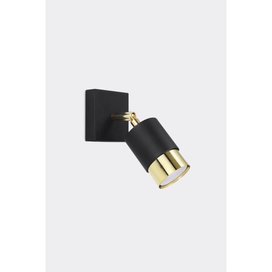 SOLLUX WALLLAMP SPOT NERO SL.1069