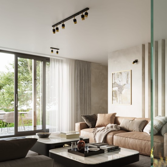 SOLLUX WALLLAMP SPOT NERO SL.1069