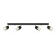 SOLLUX CEILING LAMP SPOT NERO 4 SL.1072