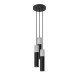 SOLLUX BORGIO P3 HANGING LAMP BLACK GU10 3X40W IP20 SL.1081