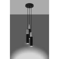 SOLLUX BORGIO P3 HANGING LAMP BLACK GU10 3X40W IP20 SL.1081