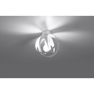 SOLLUX CEILING LIGHT TULOS WHITE E27 1x60W IP20 SL.1082