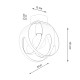 SOLLUX ПЛАФОН TULOS ЧЕРЕН E27 1x60W IP20 SL.1086