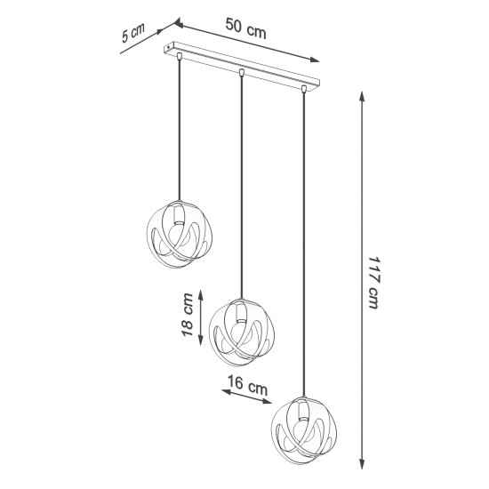 SOLLUX CANDELABRU TULOS 3 ALB E27 3x60W IP20 SL.1085