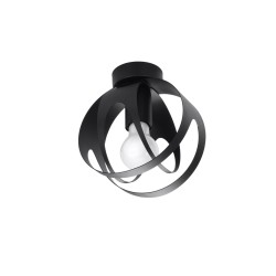 SOLLUX CEILING LIGHT TULOS BLACK E27 1x60W IP20 SL.1086