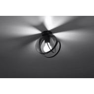 SOLLUX CEILING LIGHT TULOS BLACK E27 1x60W IP20 SL.1086