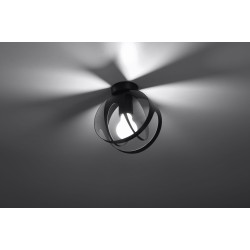 SOLLUX CEILING LIGHT TULOS BLACK E27 1x60W IP20 SL.1086