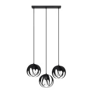 SOLLUX CHANDELIER TULOS 3 BLACK E27 3x60W IP20 SL.1089