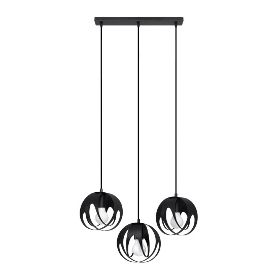 SOLLUX CANDELABRU TULOS 3 NEGRU E27 3x60W IP20 SL.1089