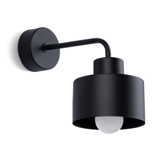 SOLLUX LAMPA DE PERETE  SAVAR 1 NEGRU SL.1129
