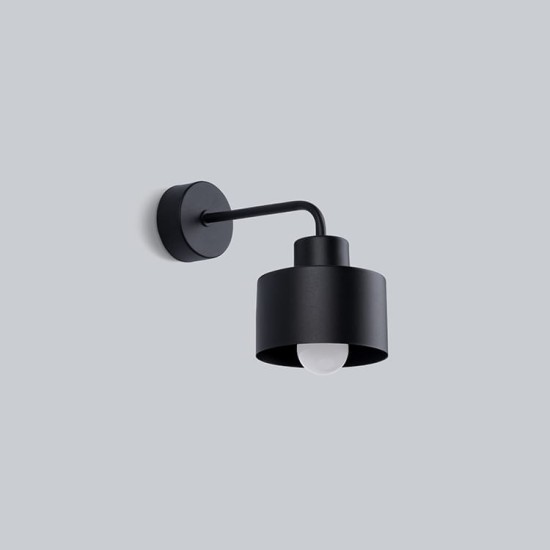 SOLLUX LAMPA DE PERETE  SAVAR 1 NEGRU SL.1129