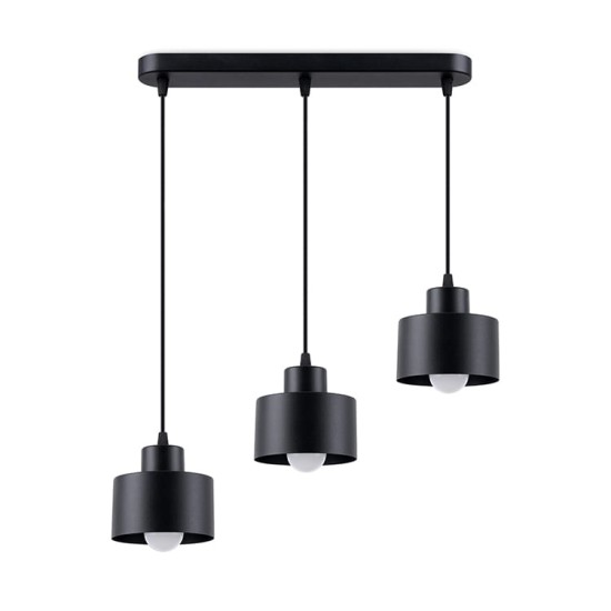 SOLLUX CANDELABRU SAVAR 3 NEGRU E27 3x60W IP20 SL.1133