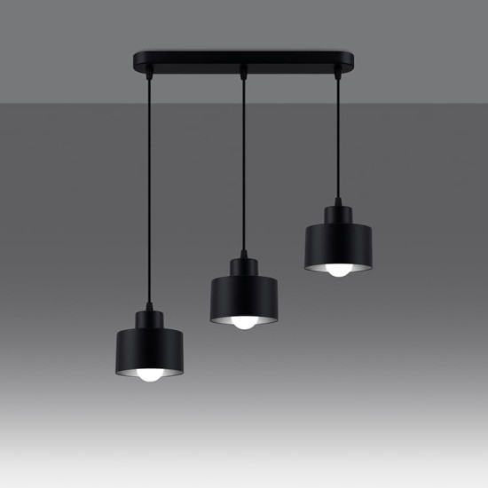 SOLLUX CANDELABRU SAVAR 3 NEGRU E27 3x60W IP20 SL.1133